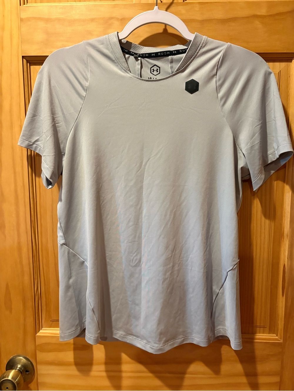 Under Armour UA RUSH Short Sleeve HeatGear Tee men’s L grey